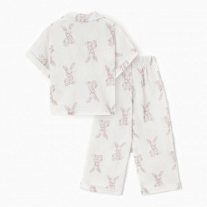 Пижама детская MINAKU "Bunny", цвет белый.