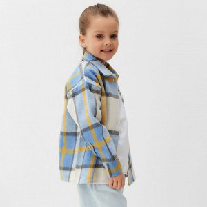 Рубашка детская KAFTAN утеплённая, голубая