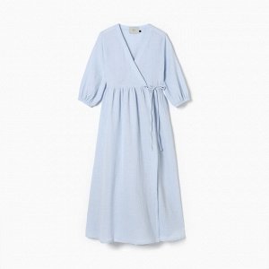 Платье на запах миди женское MIST Summer time, голубое