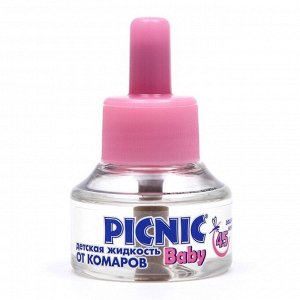 Дополнительный флакон-жидкость от комаров Picnic Baby, с экстрактом ромашки, 45 ночей, 30 мл