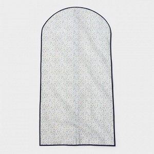 Чехол для одежды Доляна «Мармелад», ПВХ окно, 60x120 см, белый
