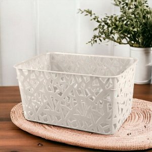 КОРЗИНКА ДЛЯ ХРАНЕНИЯ УНИВЕРСАЛЬНАЯ 280Х190Х145 ММ 3ХL, 6,3Л (бежевый флэк)