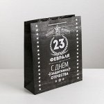 Пакет ламинированный вертикальный «Защитнику», MS 18 - 23 - 8 см