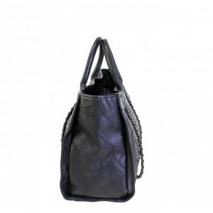 Эффектная мягкая сумочка оверсайз формата А4 Katerin_Svis из эко-кожи черного цвета.
