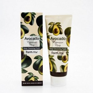 FARMSTAY Пенка для умывания с авокадо Avocado Premium Pore Deep foam