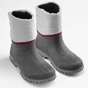 Сапоги для походов зимние водонепроницаемые женские серые Quechua WARM MID SH100