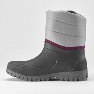 Сапоги для походов зимние водонепроницаемые женские серые Quechua WARM MID SH100