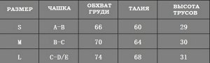 Купальник женский раздельный, цвет черный