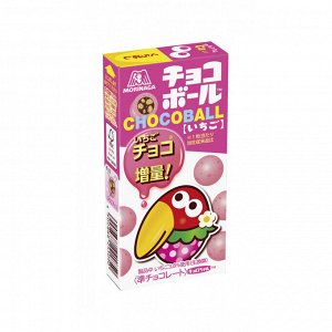 Шоколадный шарик Chocoball со вкусом клубники, Morinaga, 25г