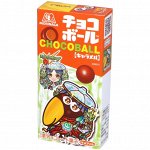 Шоколадный шарик Chocoball Карамель в шоколадной глазури, Morinaga 28г