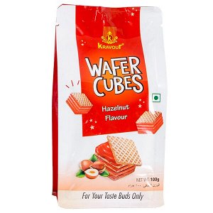 Вафли KRAVOUR Wafer Cubes Hazelnut 100 г