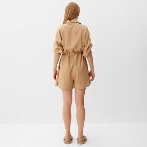 Комбинезон женский MINAKU: Casual Collection цвет бежевый