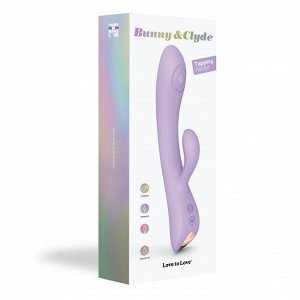 Сиреневый вибратор-кролик Bunny & Clyde - 22,5 см.