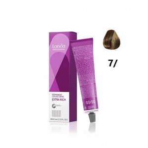 Стойкая крем краска для волос тон 7/0 натуральный блонд Londa Color 60 мл