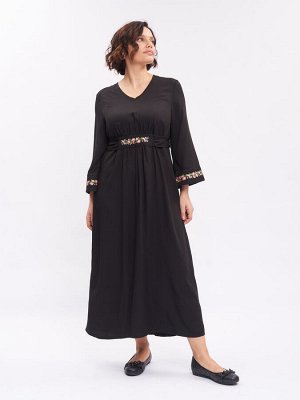 Платье в стиле бохо с вышивкой PP32348BLK01