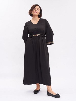 Платье в стиле бохо с вышивкой PP32348BLK01