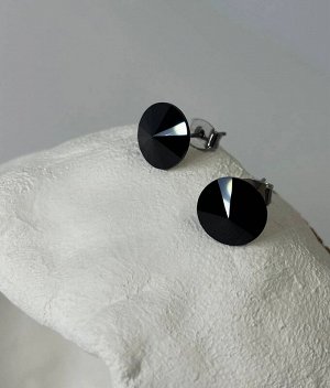 Серьги-гвоздики PR0506(8)черный