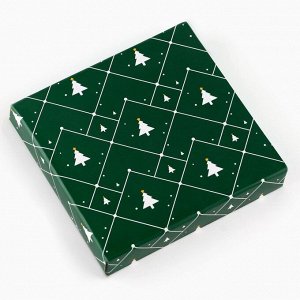 Подставка под чайный пакетик керамическая «Снежинка», 8.7x8.7 см