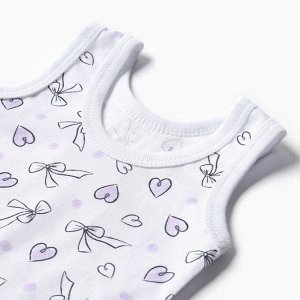 Майка Bloom Baby Бантики без рукавов, см, белый