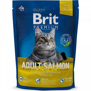 Brit Premium Cat Adult Salmon д/кош Лосось/Соус 1,5кг