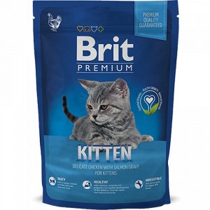 Brit Premium Cat Kitten д/котят Курица/Лосось/Соус 300гр