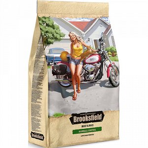 Brooksfield Hairball Control д/кош для вывода шерсти Говядина/Рис 7,5кг