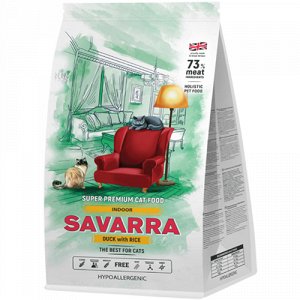 Savarra Indoor д/кош домашних Утка/Рис 400гр