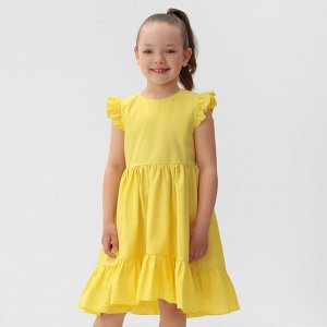 Платье детское KAFTAN Princess 34 (122-128 см), жёлтое