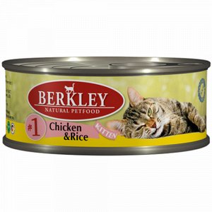 Berkley конс 100гр д/котят №1 Цыпленок/Рис
