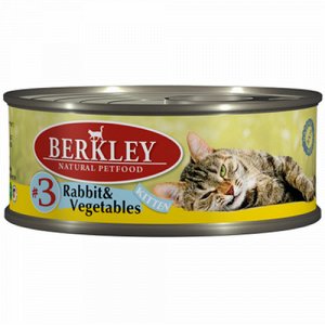 Berkley конс 100гр д/котят №3 Кролик/Овощи