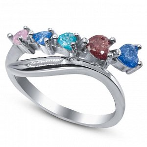 Серебряное кольцо, 210468MIX1-113-239