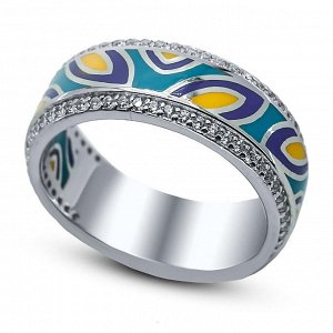 Серебряное кольцо, 01QRISS00828MIX-19
