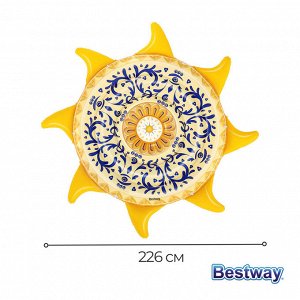 Матрас для плавания Bestway «Солнечный остров», надувной, 226x226 см, 43391