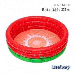Бассейн надувной Bestway Sweet Strawberry, 168x168x38 см, 51145