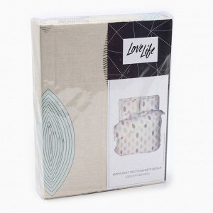 Постельное бельё LoveLife евро "Вдохновение" 225х215см, 240х220см, 50х70см-2шт, хлопок,бязь, 125г/м2