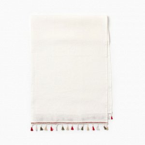 Дорожка на стол Этель Home collection, 40*146 см, 100% лён, белая