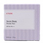 Компактная пудра с эффектом сияния светлый жемчужный беж. Secret Beam Powder Pact SPF36/PA+++ N02 Light Pearl Beige