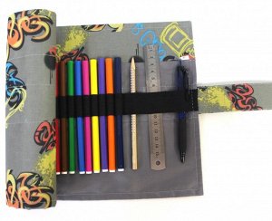 Пенал корпусный для письменных принадлежностей Pencil Case Tuba Граффити