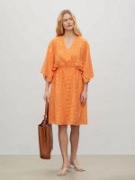 Платье приталенного силуэта, PL1564/papaya