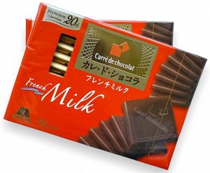 Шоколад Carre de Chocolat "Французское молоко" 21шт, Morinaga, 102г,
