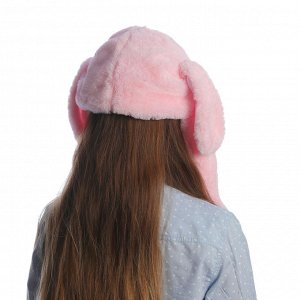 Карнавальная шляпа "Зайка", поднимаются ушки, р-р 56-58, цвет розовый