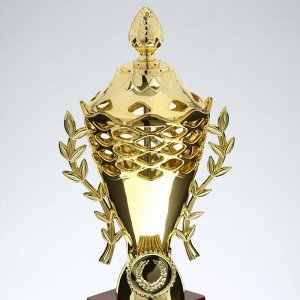 Кубок 184A, наградная фигура, золото, подставка пластик, 29 см