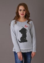 Кофта Ярослава (Кошка с бабочкой) (Арт.3-254)