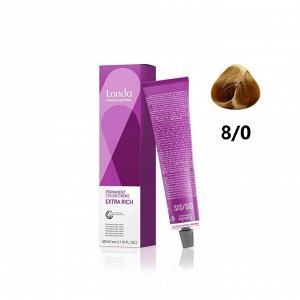 Стойкая крем краска для волос тон 8/0 светлый блонд Londa Color 60 мл