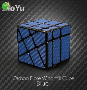 Зеркальный куб Moyu 3x3 Windmill carbon