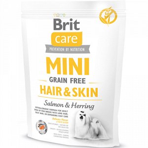 Brit Care Mini Hair&Skin д/соб мини-пород д/шерсти беззерновой 400гр