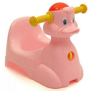 Горшок-игрушка детский розовый УТОЧКА 1/5 LA2714роз