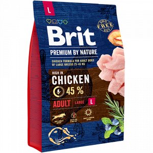 Brit Premium by Nature Adult L д/соб круп.пород 8кг
