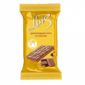 Шоколад Y613 Lois глазированный с шоколадной нугой 12*80г