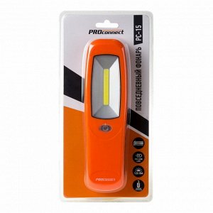 Фонарь PROconnect PC-15 автомобильный, 3 Вт, 1 LED COB,  3*АА